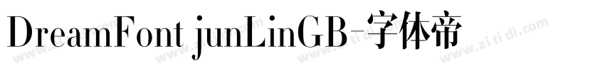 DreamFont junLinGB字体转换